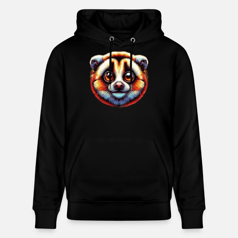 Sakte Lori Sakte Loris - Stanley/Stella CRUISER økologisk unisex-hettegenser - svart