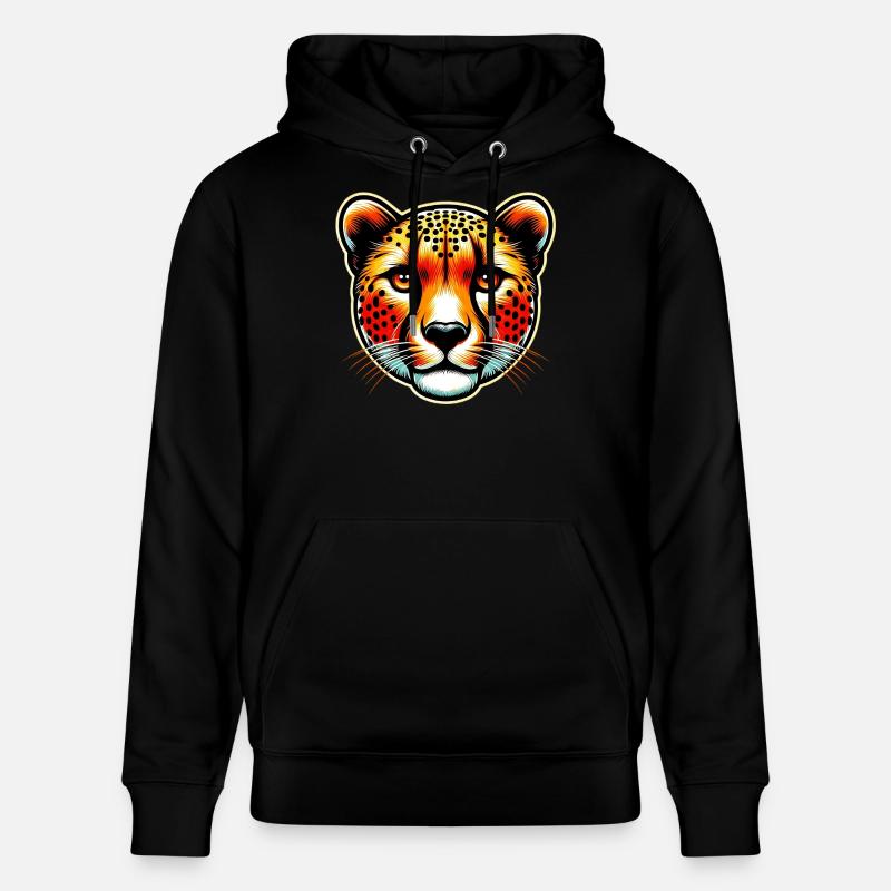 Guépard - Sweat à capuche bio CRUISER Stanley/Stella Unisexe - noir