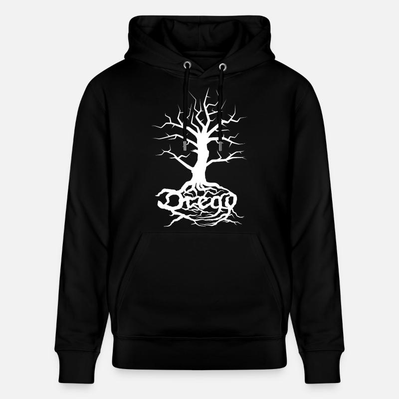 Dread Baum Weiß - Stanley/Stella Unisex Bio-Hoodie CRUISER  - Schwarz