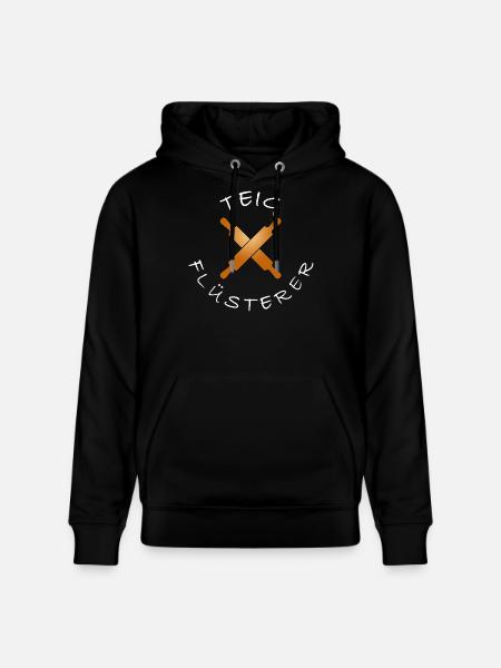 Lustiger Bäcker Spruch backen Teigflüsterer - Stanley/Stella Unisex Bio-Hoodie CRUISER - Schwarz