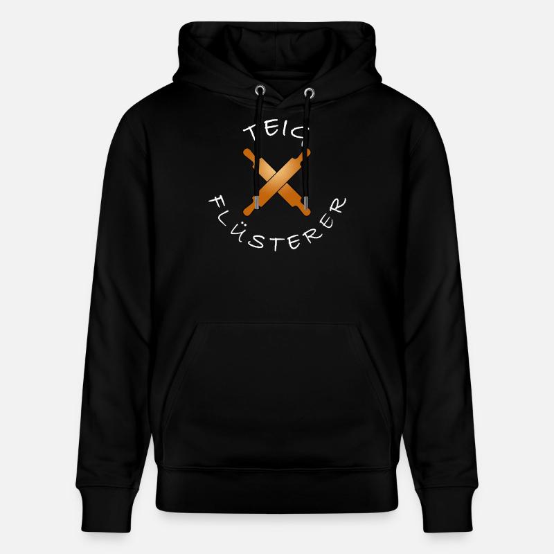 Lustiger Bäcker Spruch backen Teigflüsterer - Stanley/Stella Unisex Bio-Hoodie CRUISER  - Schwarz