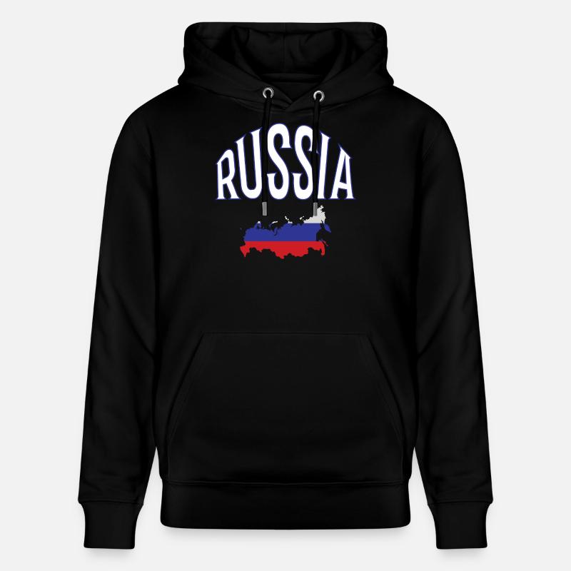 Russie - Sweat à capuche bio CRUISER Stanley/Stella Unisexe - noir