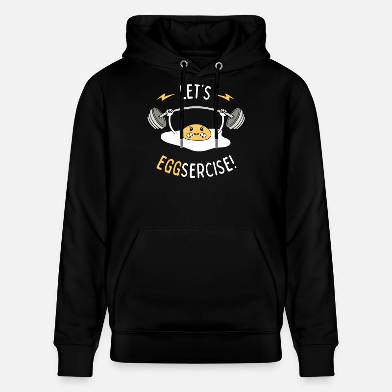 Lasst uns Eggsercise! - Stanley/Stella Unisex Bio-Hoodie CRUISER  - Schwarz