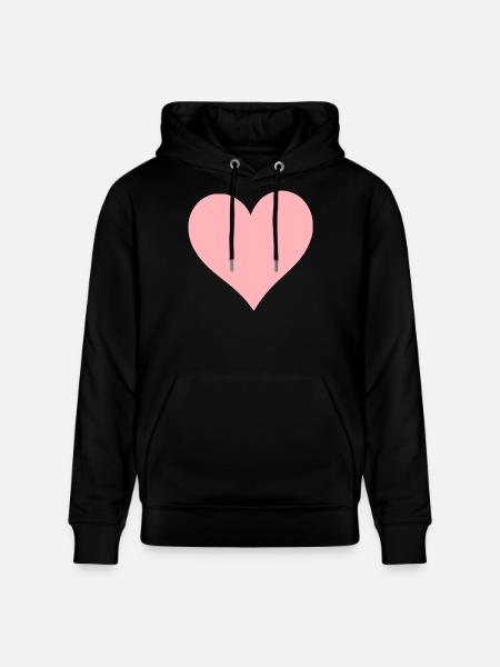Saint-Valentin Cœur Rose, St.valentin - Sweat à capuche bio CRUISER Stanley/Stella Unisexe - noir