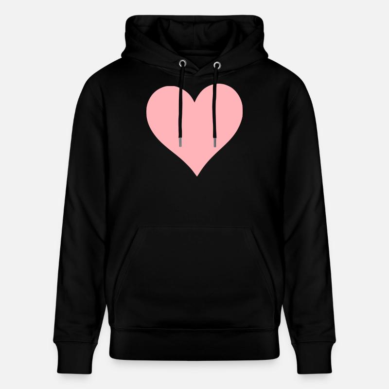 Saint-Valentin Cœur Rose, St.valentin - Sweat à capuche bio CRUISER Stanley/Stella Unisexe - noir