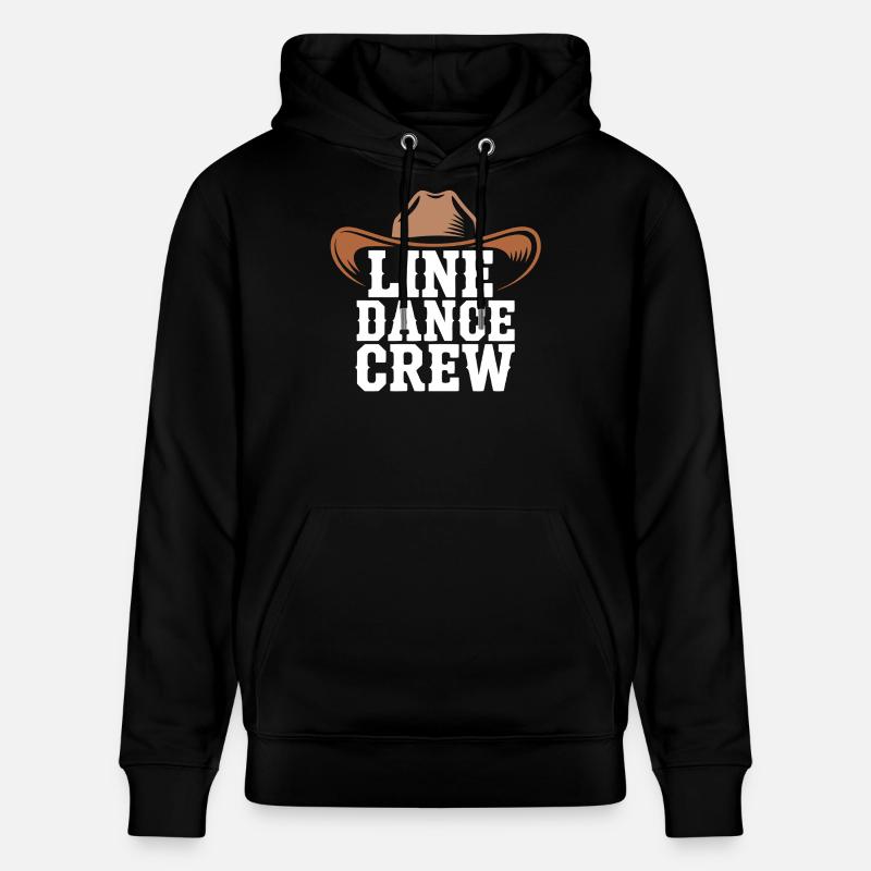 Line Dance Crew Cowboy Hat - Stanley/Stella Unisex Bio-Hoodie CRUISER - Schwarz