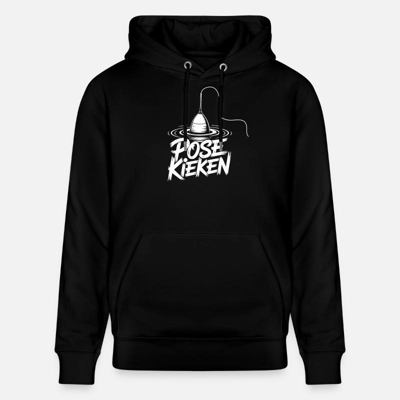 Conception de la posture du pêcheur - Sweat à capuche bio CRUISER Stanley/Stella Unisexe - noir