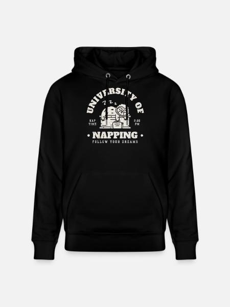 University of Napping - Stanley/Stella CRUISER Unisex Organic Hoodie - black