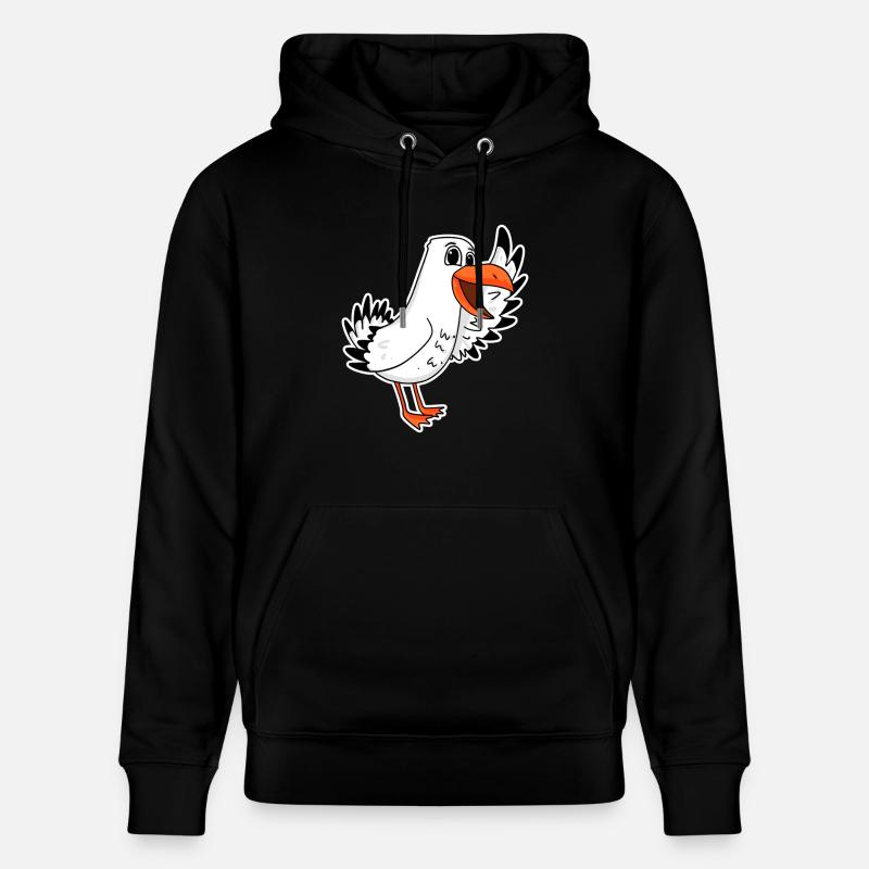 Mouette mer - Sweat à capuche bio CRUISER Stanley/Stella Unisexe - noir
