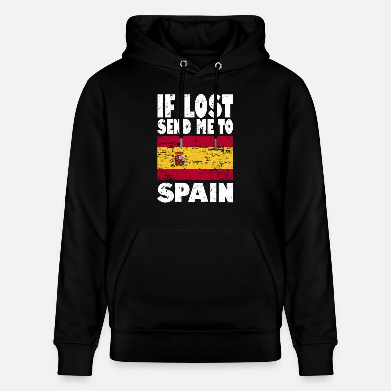 Drapeau de l’Espagne - Sweat à capuche bio CRUISER Stanley/Stella Unisexe - noir