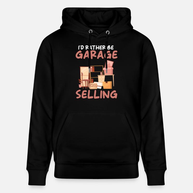 Slogan de vente de garage - Sweat à capuche bio CRUISER Stanley/Stella Unisexe - noir