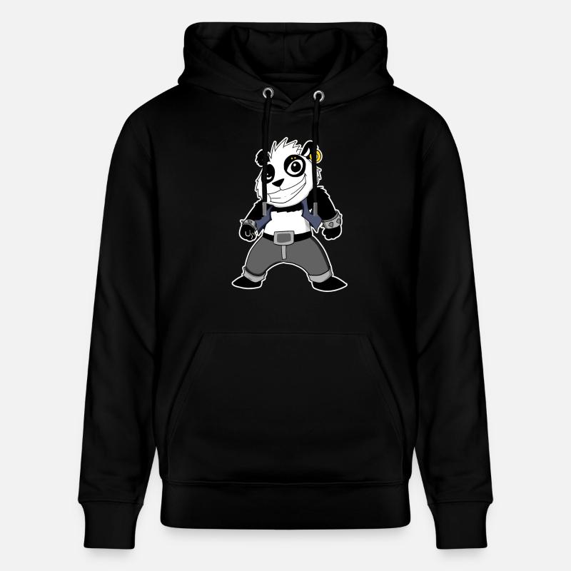 Cool Panda - Sweat à capuche bio CRUISER Stanley/Stella Unisexe - noir