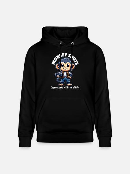 Schimpansen-Fotograf - Stanley/Stella Unisex Bio-Hoodie CRUISER - Schwarz
