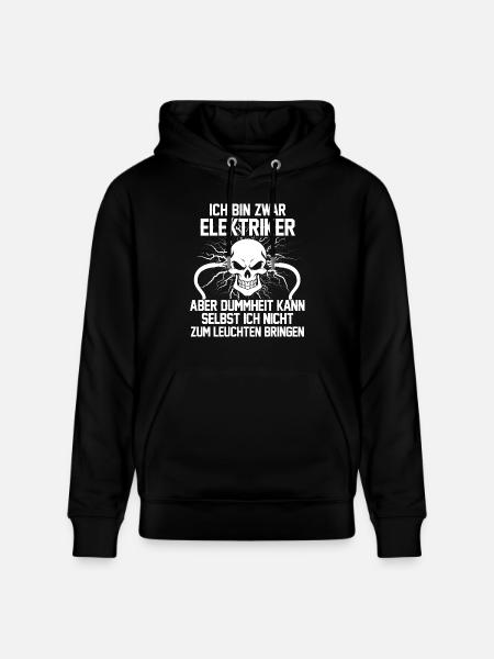 Elektriker - Dummheit - Stanley/Stella Unisex Bio-Hoodie CRUISER  - Schwarz