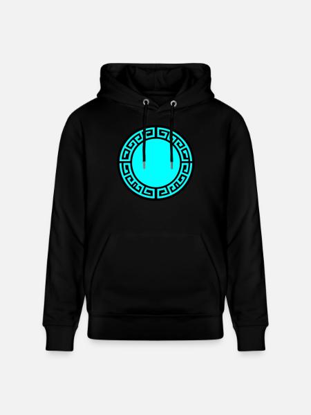 Greek Symbol Circle Sparta - Stanley/Stella CRUISER Unisex Organic Hoodie - black