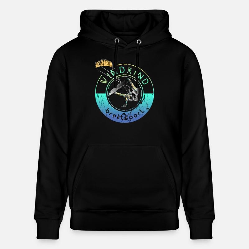 Kitesurfeur Windkind 2 0 - Sweat à capuche bio CRUISER Stanley/Stella Unisexe - noir