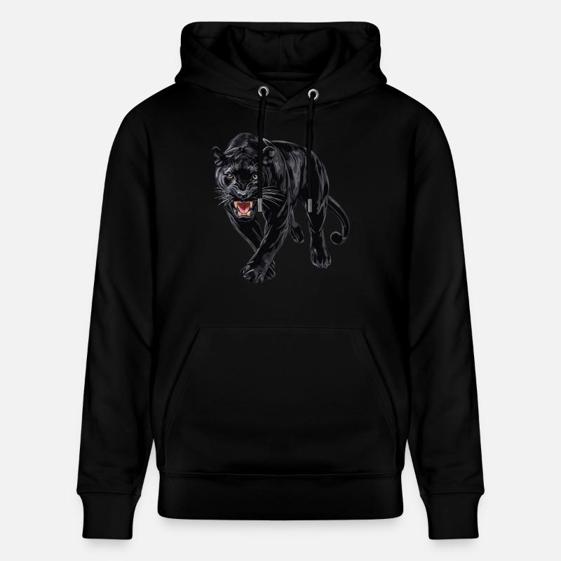 Panthère - Sweat à capuche bio CRUISER Stanley/Stella Unisexe - noir