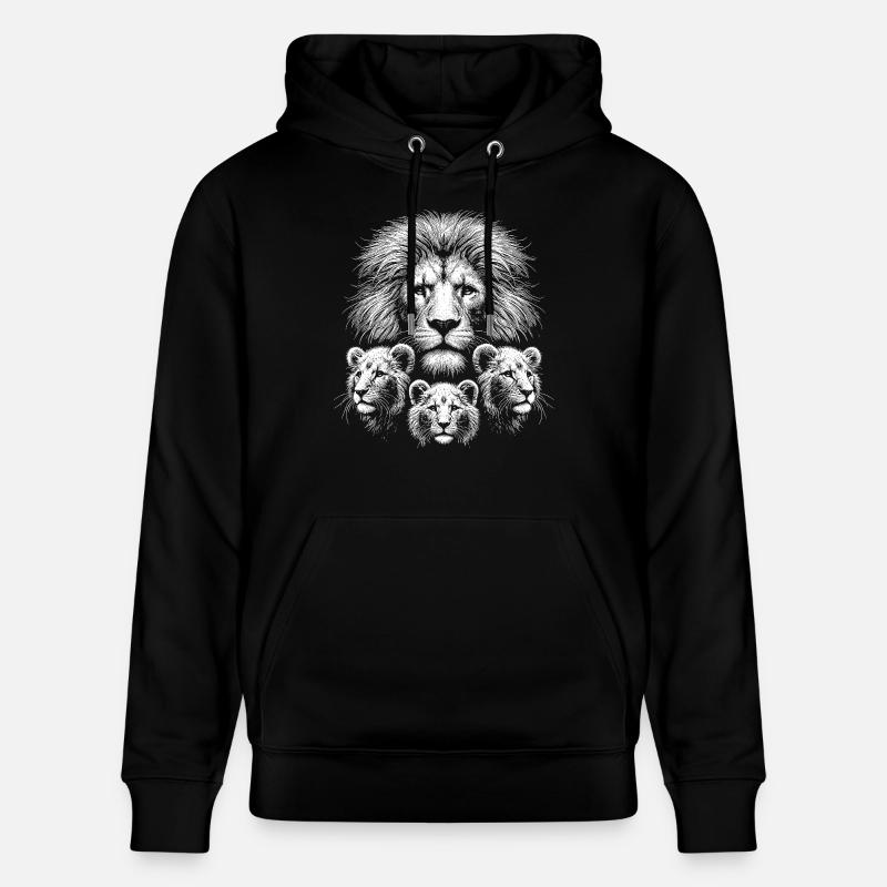 Lion - Sweat à capuche bio CRUISER Stanley/Stella Unisexe - noir
