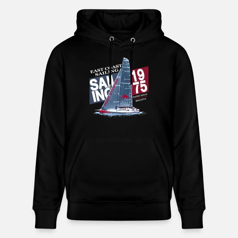 East Coast Sailing - Sweat à capuche bio CRUISER Stanley/Stella Unisexe - noir