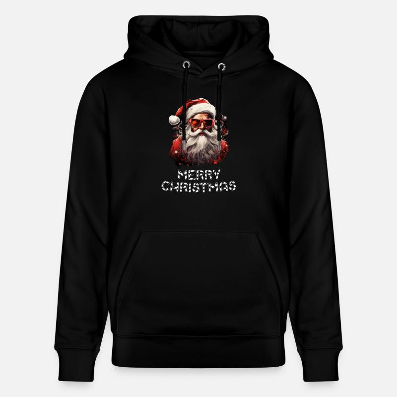 Père Noël - Marry Christmas - Sweat à capuche bio CRUISER Stanley/Stella Unisexe - noir