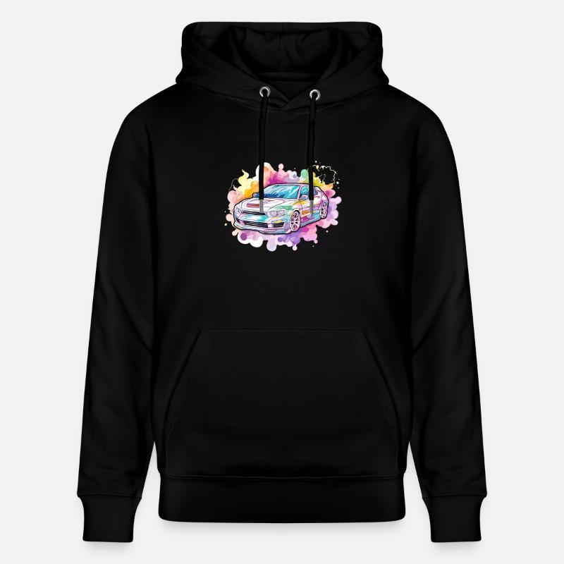 Voiture - Illustration - Sweat à capuche bio CRUISER Stanley/Stella Unisexe - noir
