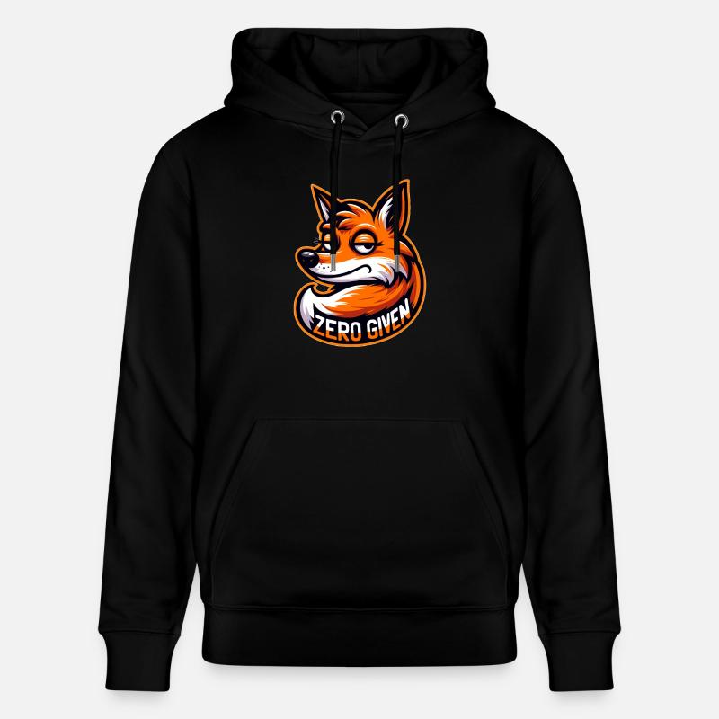 Zéro donné - Illustration de renard - Sweat à capuche bio CRUISER Stanley/Stella Unisexe - noir