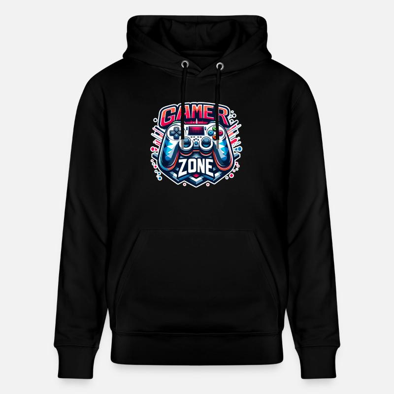 Gamer Zone - Controller Illustration - Stanley/Stella Unisex Bio-Hoodie CRUISER  - Schwarz