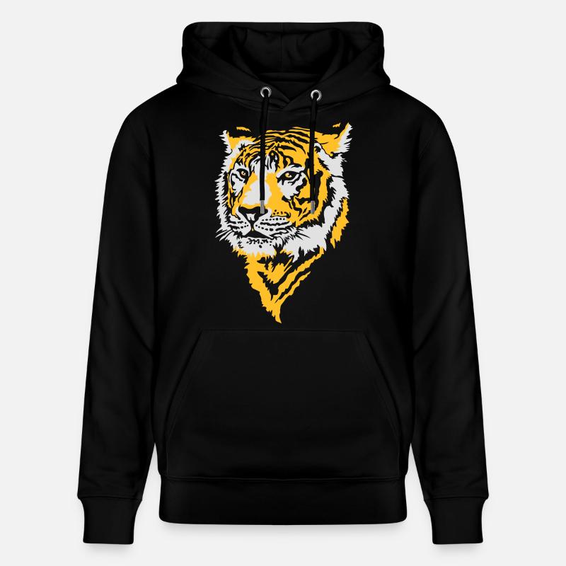 Tête de tigre flex - Sweat à capuche bio CRUISER Stanley/Stella Unisexe - noir