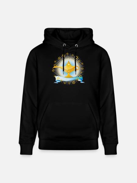 radiant golden oriental magic lamp - Stanley/Stella CRUISER Unisex Organic Hoodie - black
