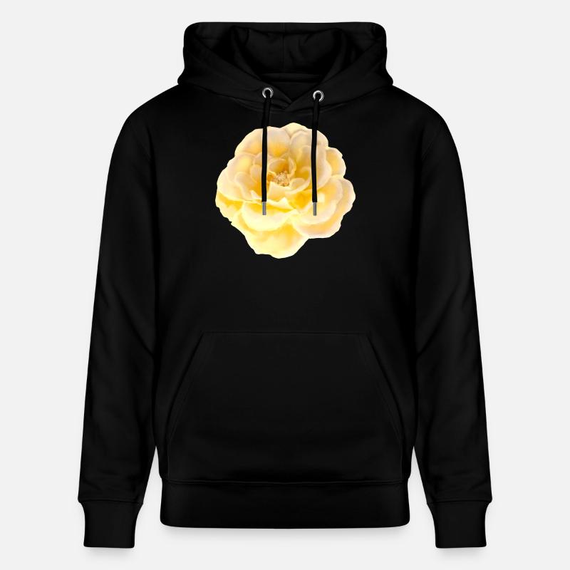 Rose Fleur - Sweat à capuche bio CRUISER Stanley/Stella Unisexe - noir