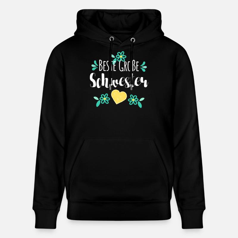 Beste Große Schwester - Stanley/Stella Unisex Bio-Hoodie CRUISER  - Schwarz