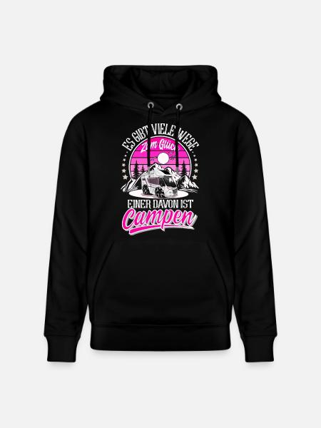 Camping Camper Campen - Stanley/Stella Unisex Bio-Hoodie CRUISER - Schwarz
