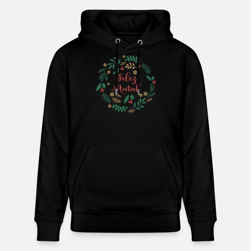 Feliz Natal Joyeux Noël Joyeux Noël - Sweat à capuche bio CRUISER Stanley/Stella Unisexe - noir