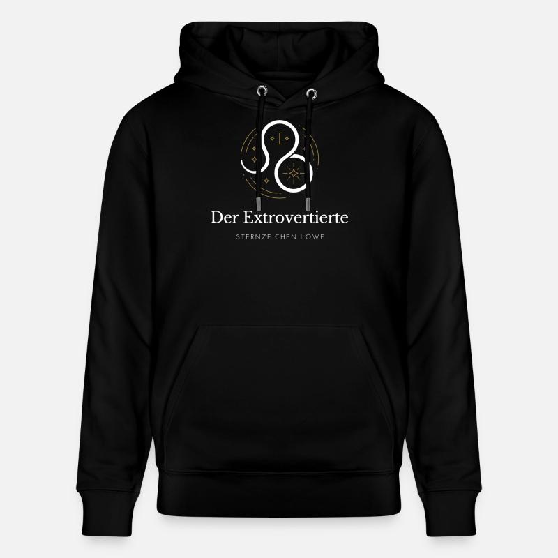 Der Extrovertierte - Sternzeichen Löwe - Stanley/Stella Unisex Bio-Hoodie CRUISER - Schwarz