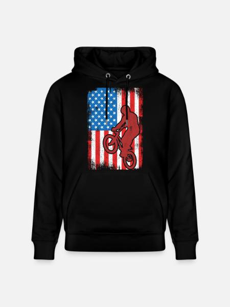BMX USA - Stanley/Stella Unisex Bio-Hoodie CRUISER  - Schwarz