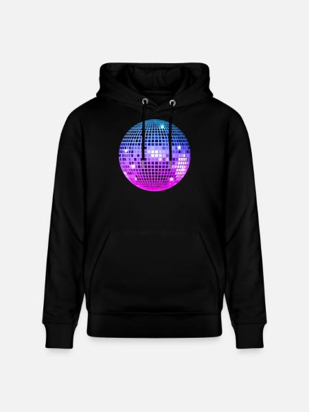 Premium Trendy Disco Ball - Stanley/Stella CRUISER Unisex Organic Hoodie - black