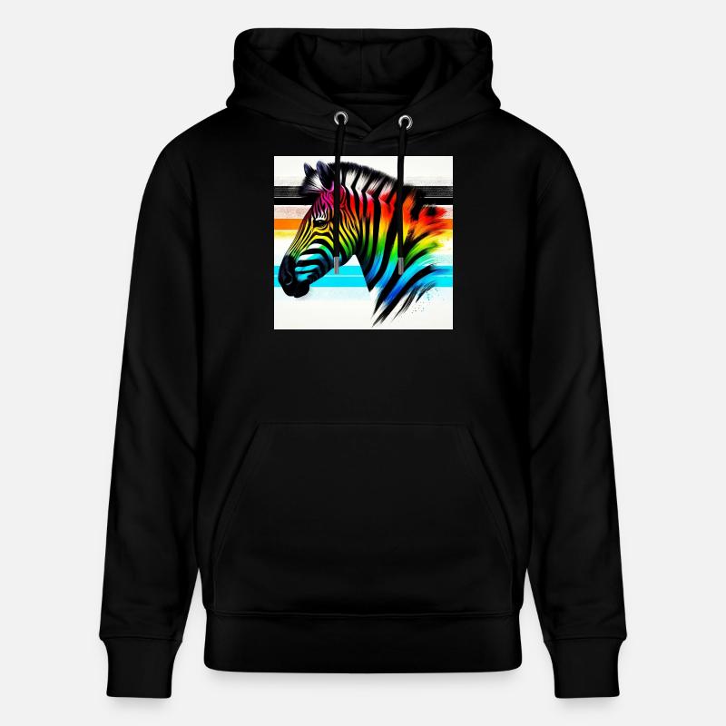 Zebra - Stanley/Stella Unisex Bio-Hoodie CRUISER - Schwarz