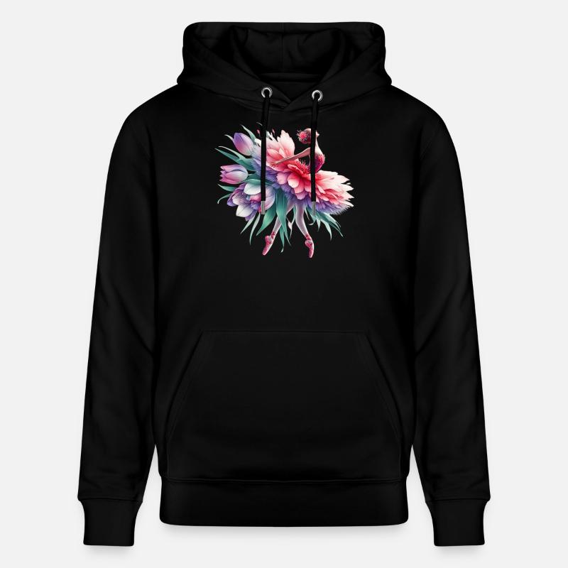 Danseuse de ballet avec tutu - Sweat à capuche bio CRUISER Stanley/Stella Unisexe - noir