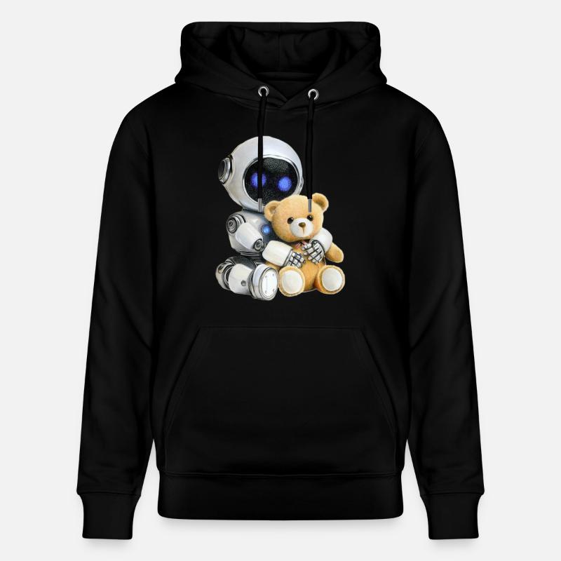 Roboter Teddy - Stanley/Stella Unisex Bio-Hoodie CRUISER - Schwarz