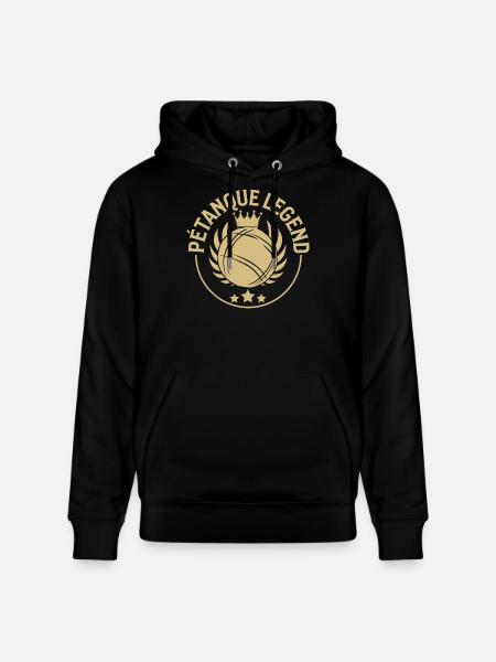Boanquekugler til petanque, petanquesæt og petanque - Stanley/Stella CRUISER økologisk unisex-hoodie - sort