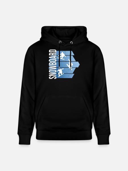 Snowboard - Stanley/Stella Unisex Bio-Hoodie CRUISER - Schwarz