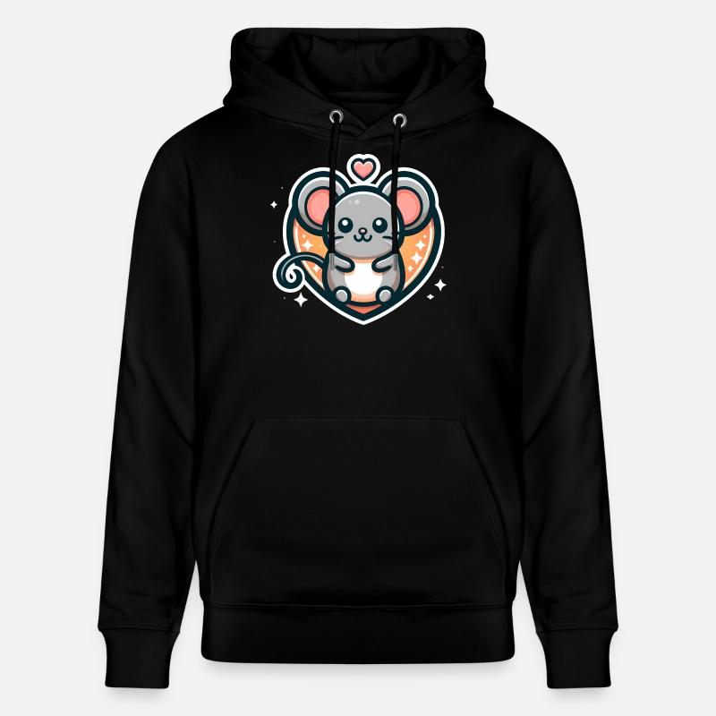 Souris préférée - Sweat à capuche bio CRUISER Stanley/Stella Unisexe - noir