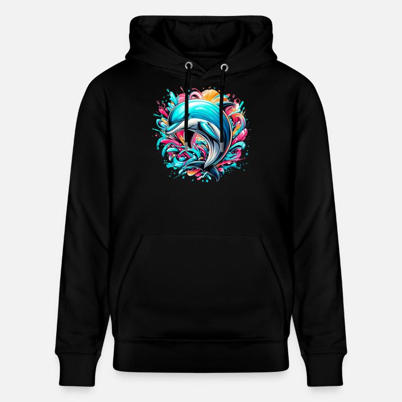 Delfin - Stanley/Stella Unisex Bio-Hoodie CRUISER - Schwarz