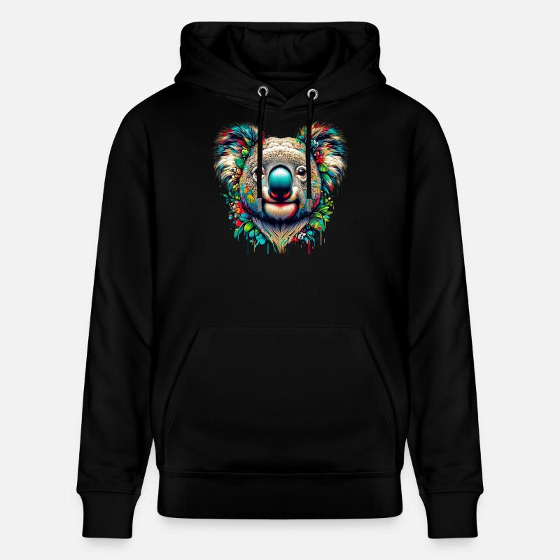 Koala - Stanley/Stella Unisex Bio-Hoodie CRUISER  - Schwarz
