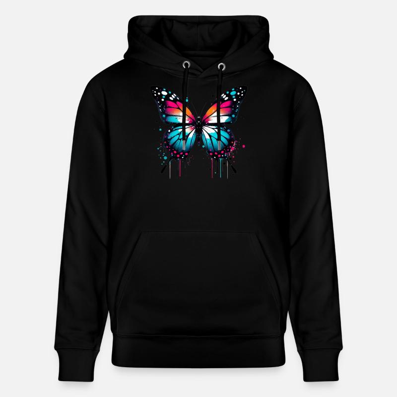 Papillon - Sweat à capuche bio CRUISER Stanley/Stella Unisexe - noir
