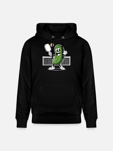 Dill With It Pickleball Player - Stanley/Stella CRUISER Unisex Organic Hoodie - black