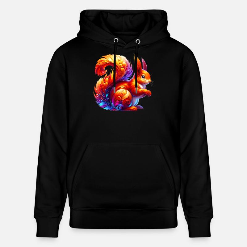 Écureuil - Sweat à capuche bio CRUISER Stanley/Stella Unisexe - noir