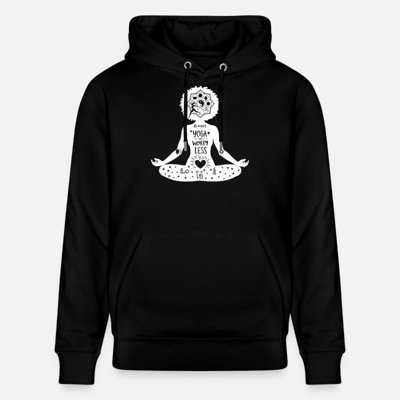 L’art du yoga #4 - Sweat à capuche bio CRUISER Stanley/Stella Unisexe - noir