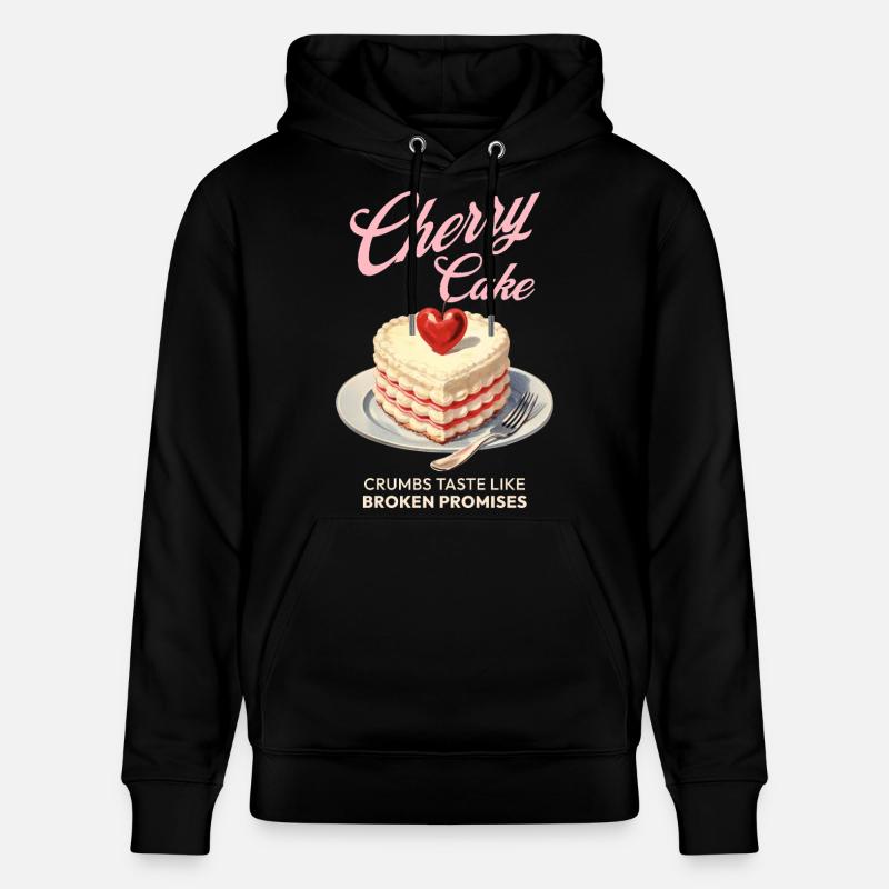 Cherries Cherry Pie Baking Gift - Stanley/Stella CRUISER Unisex Organic Hoodie - black