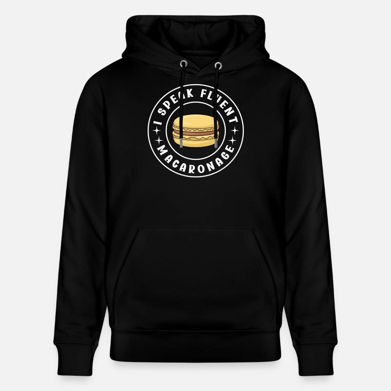 Macaron Desserts Français - Sweat à capuche bio CRUISER Stanley/Stella Unisexe - noir